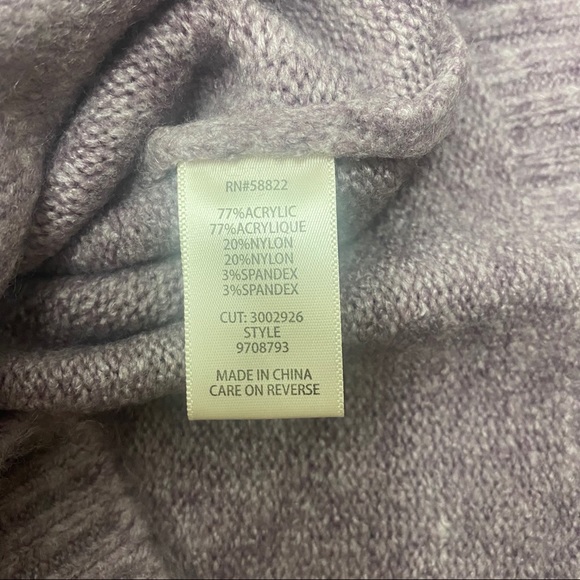 NWT Max Studio Cozy Ribbed Puff Sleeve Sweater M - Picture 5 of 5